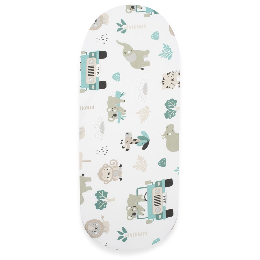 Levně Bavlněné prostěradlo do kočárku NEW BABY Safari 35 × 75 cm