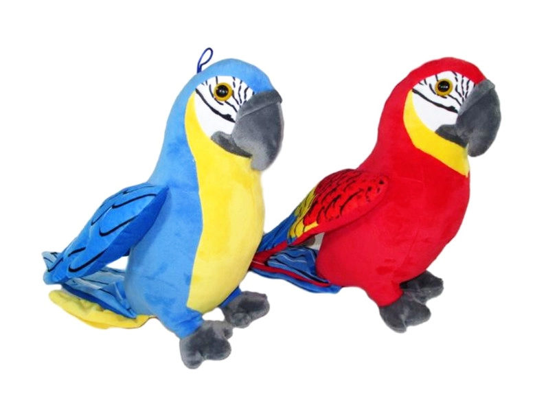 Plyšová papoušek se zvukem 31 cm