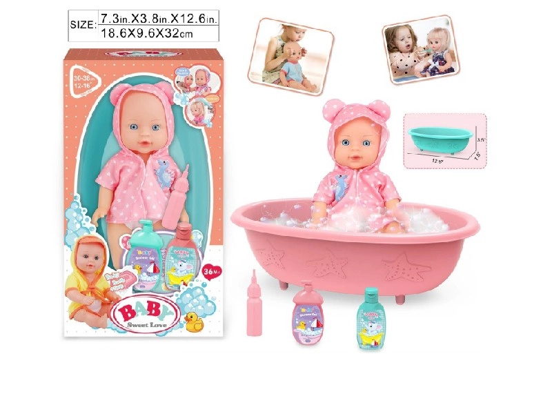 Panenka miminko Baby Sweet Love s vaničkou