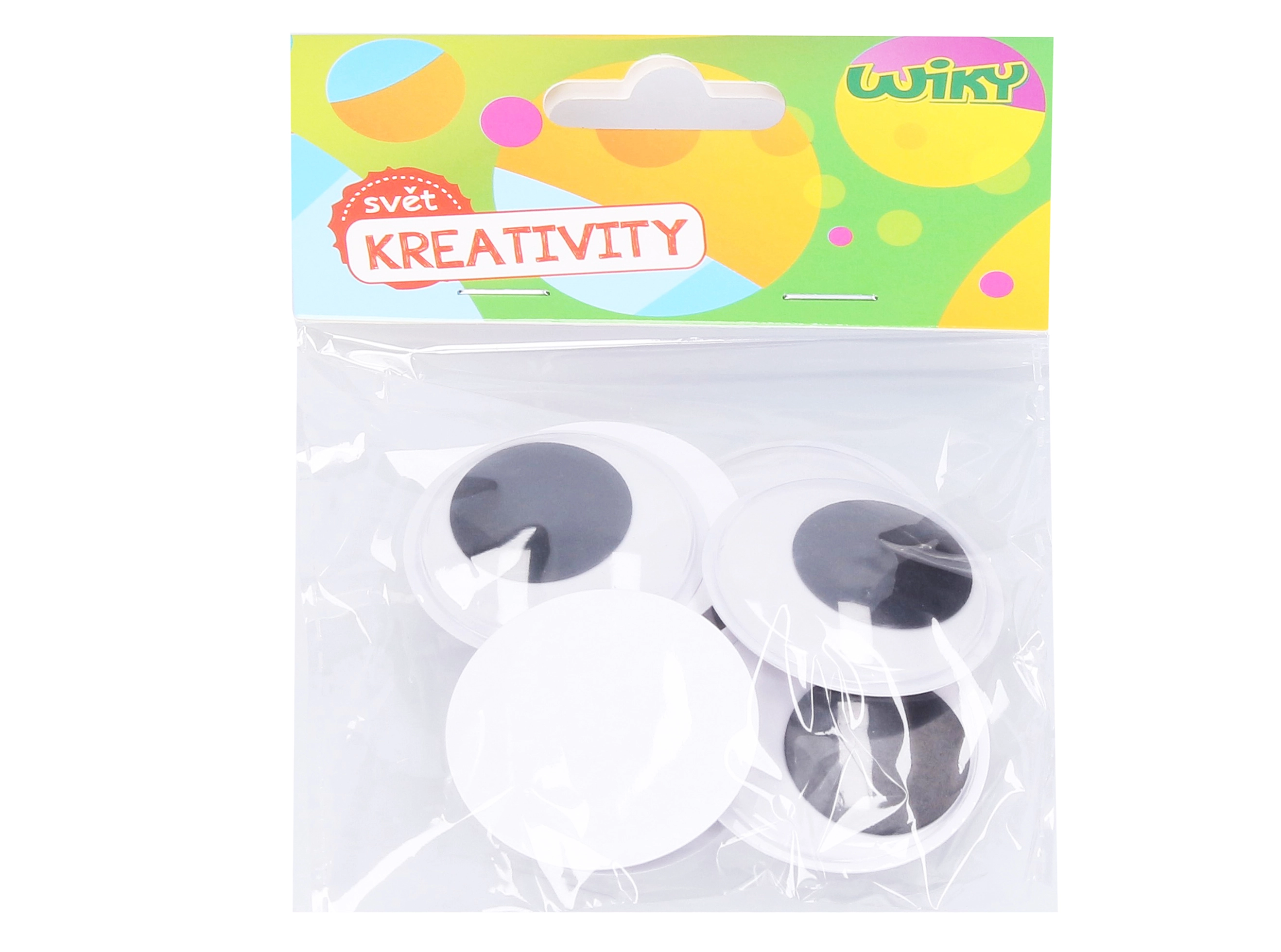 Pohyblivé samolepicí oči 4 cm – 8 ks