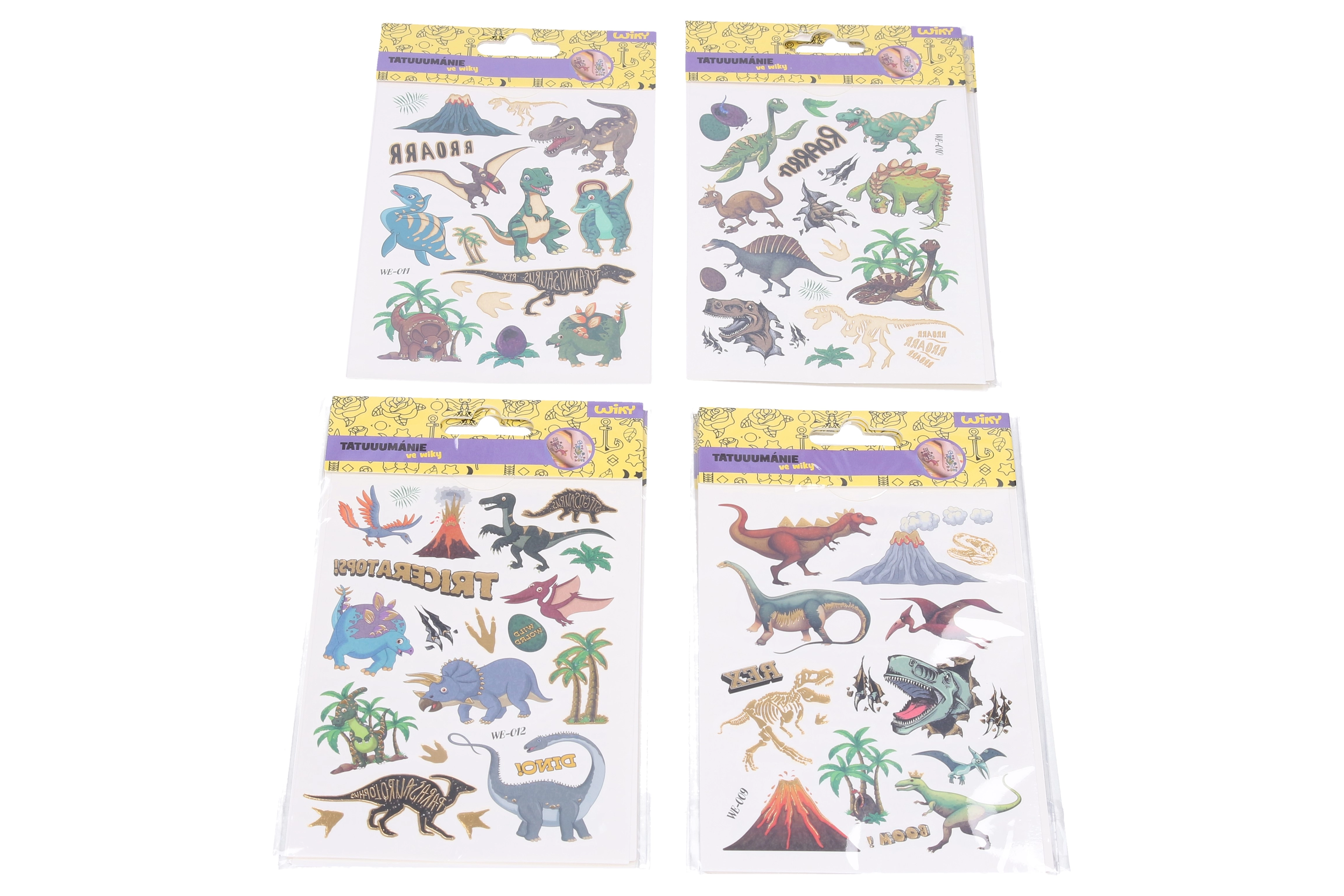 Tetovací obtisky dinosauři 10,5 × 15 cm