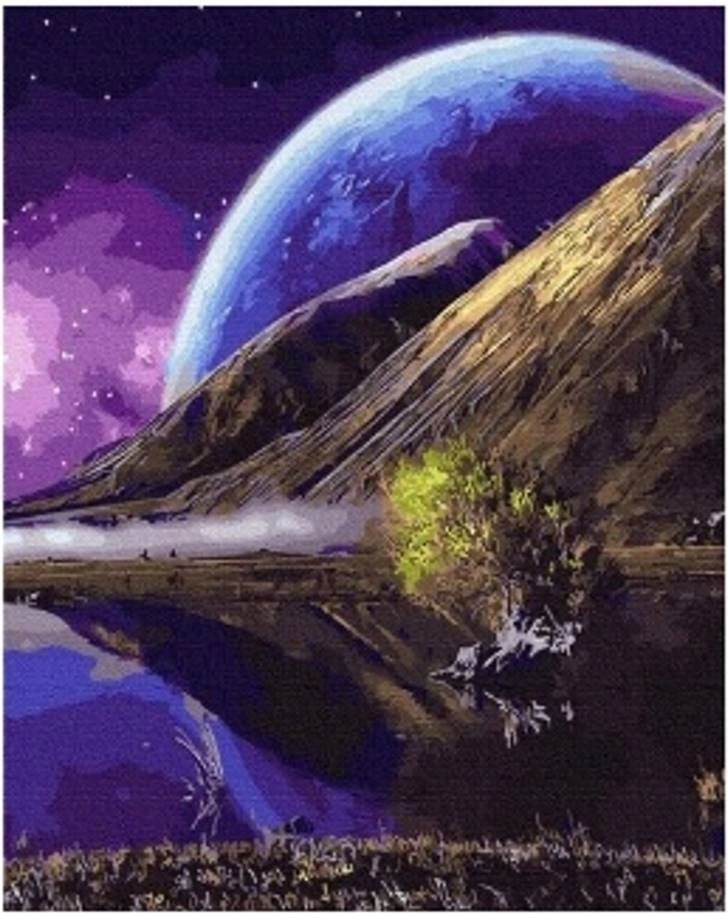 Norimpex diamantové malování – planeta 30 × 40 cm
