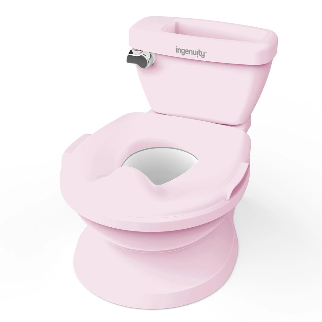 Ingenuity Toaleta dětská se zvukem My Size Růžová