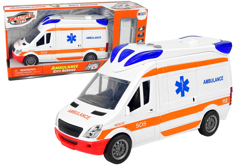 Levně LEANToys Interaktivní ambulance s nosítka a s efekty