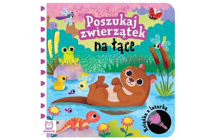 Poszukaj zwierzątek na łące – dětská interaktivní knížka s baterkou