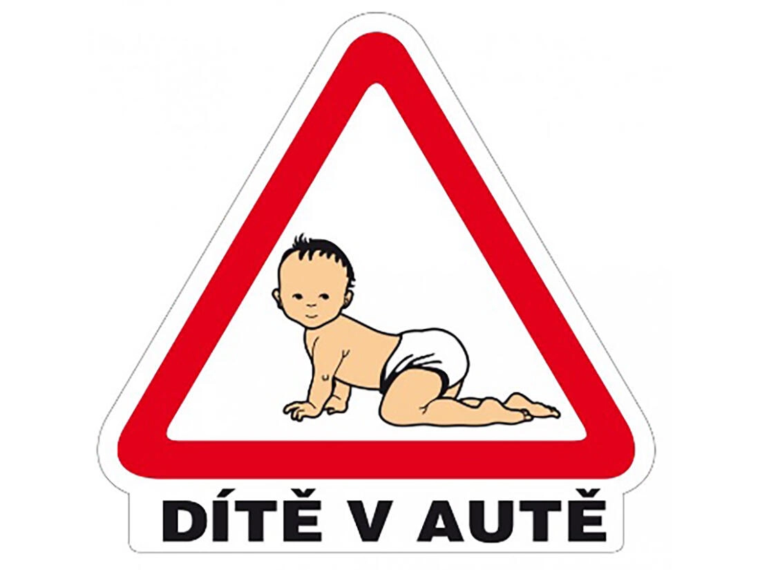 samolepka - DÍTĚ V AUTĚ 160x155mm