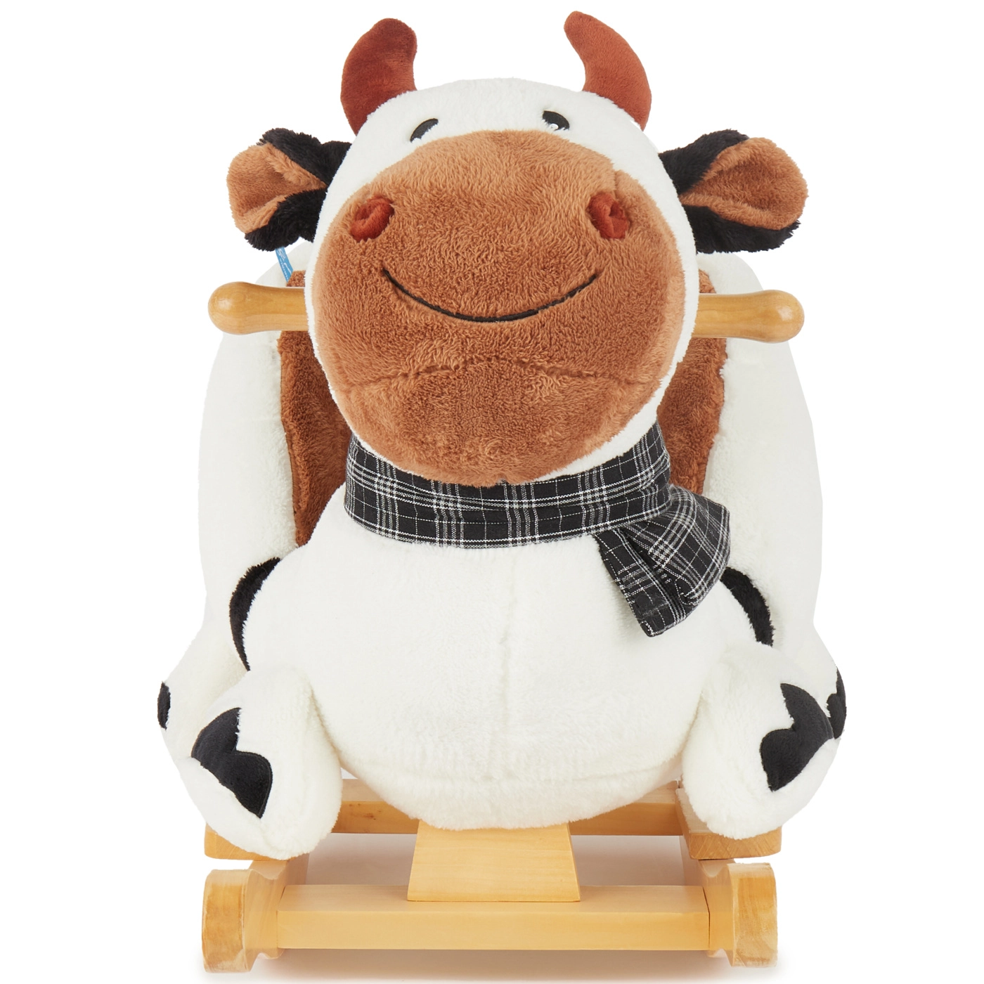 Bieco houpací kravička s polstrovaným sedátkem