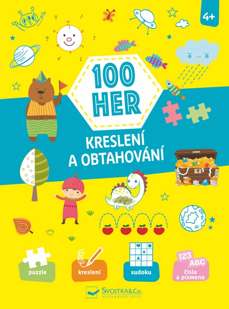 Levně Svojtka & Co. 100 her: kreslení a obtahování (4+)