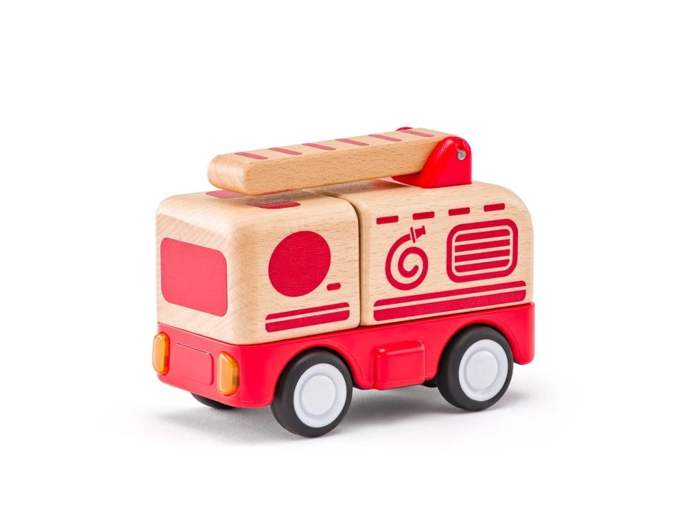 Levně Woody Auto hasiči so zvukmi a svetlom zotrvačník