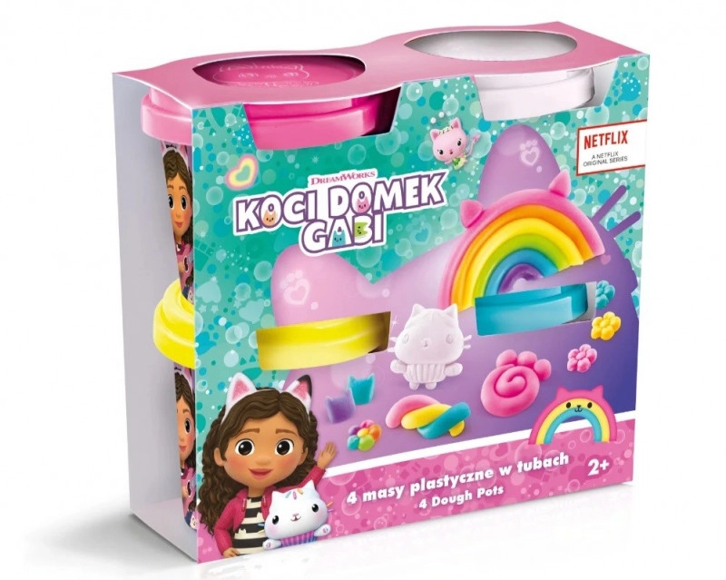 Modelína GABBY’S DOLLHOUSE – sada 4 kelímků