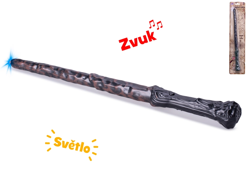 Kouzelnická hůlka se světlem a zvukem 36 cm