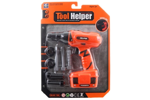 Dětská bateriová vrtačka se sadou nástavců