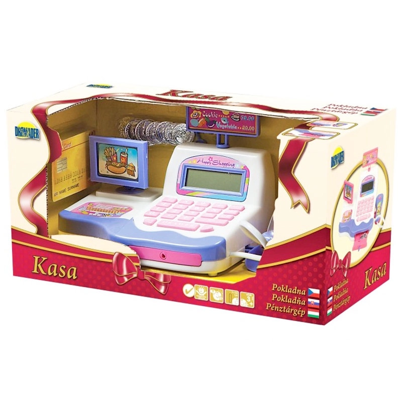 pokladna s kalkulačkou a příslušenstvím pro děti
