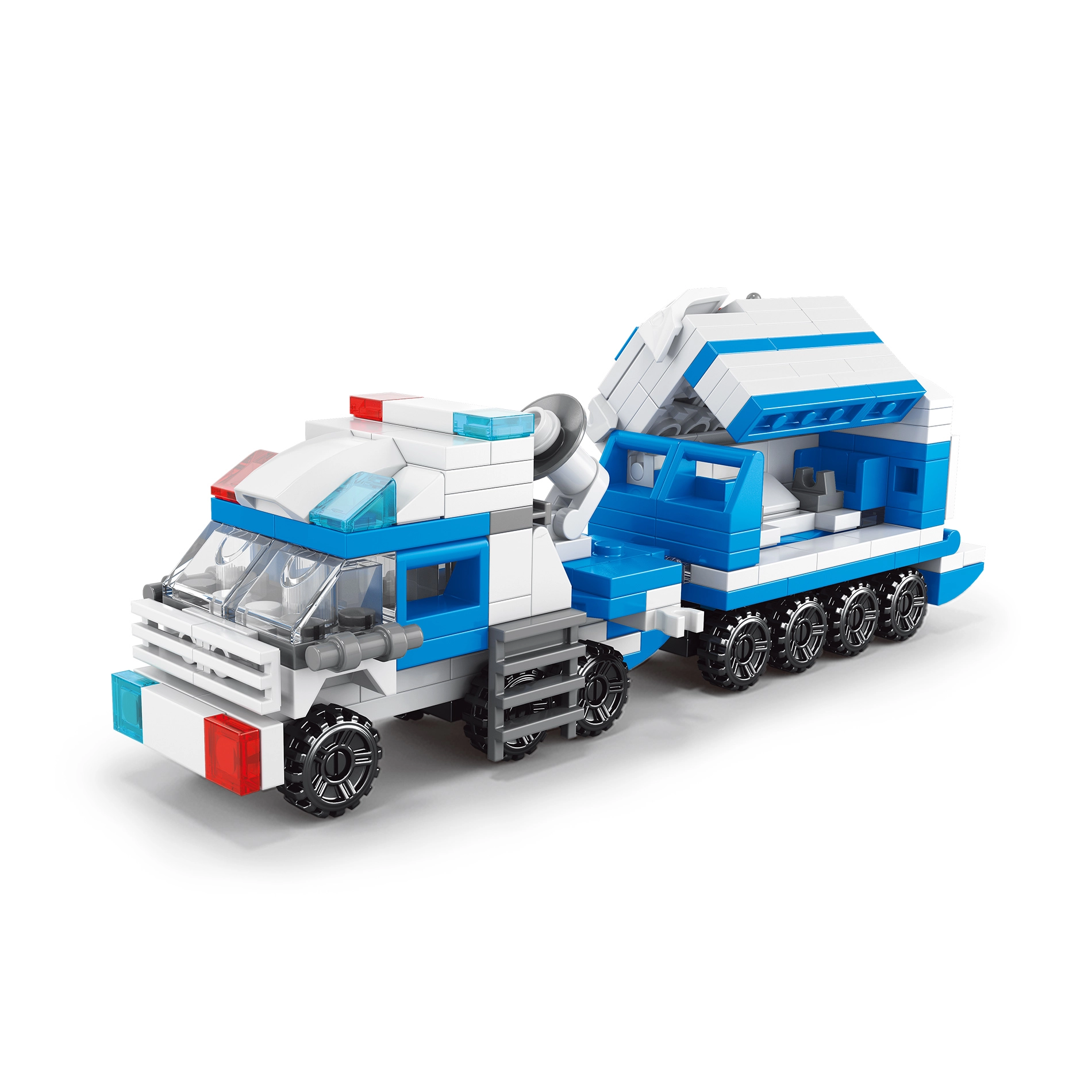 Stavebnice policie – 12 vozidel pro děti