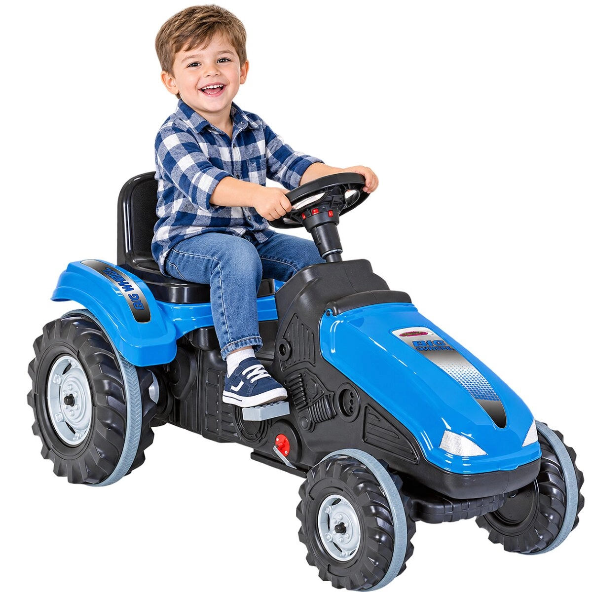 Jamara šlapací traktor Big Wheel modrý