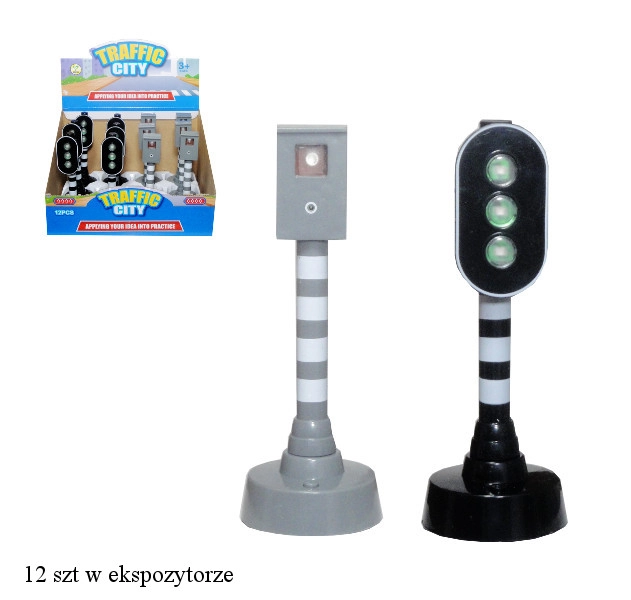 Semafor a rychlostní radar na baterie