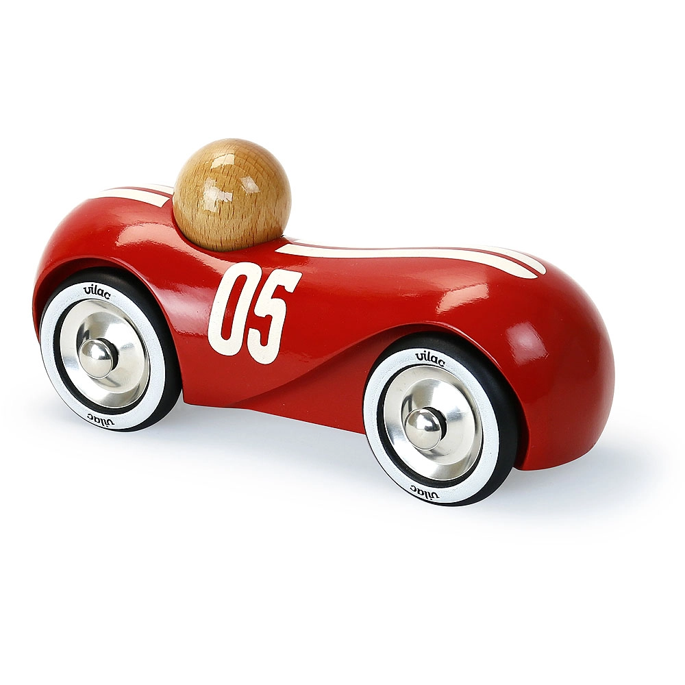 Levně Vilac dřevěné závodní auto Streamline vintage červené