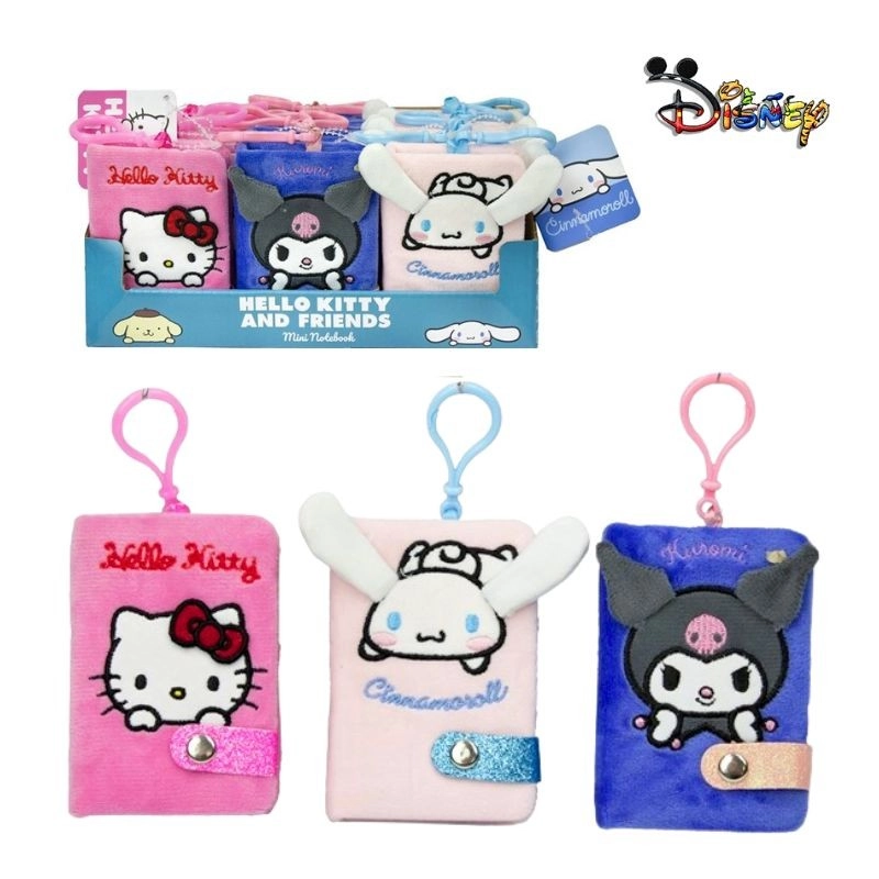 Mini plyšový zápisník hello kitty s klipem