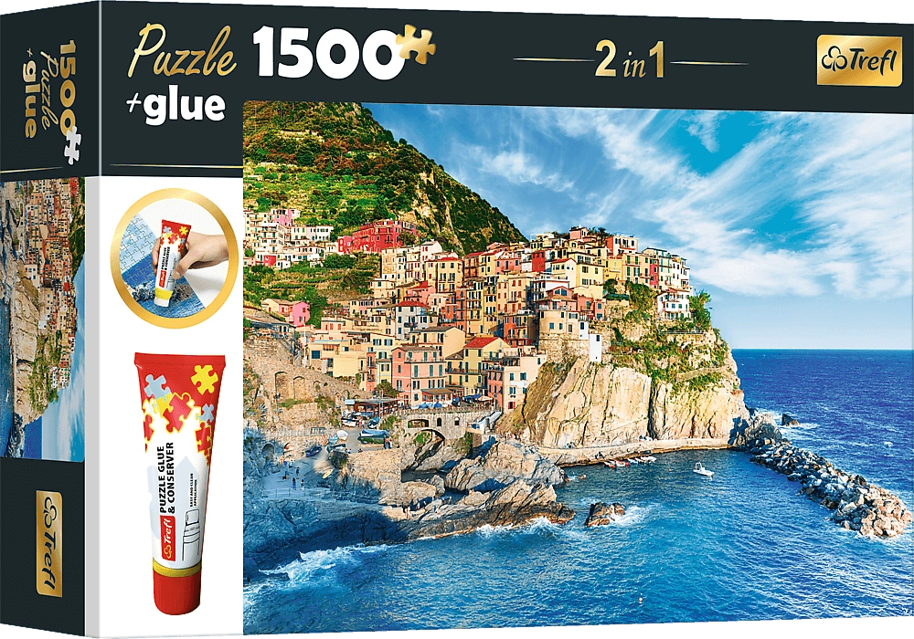Sada puzzle Manarola, Ligurie, Itálie 1500 dílků s lepidlem