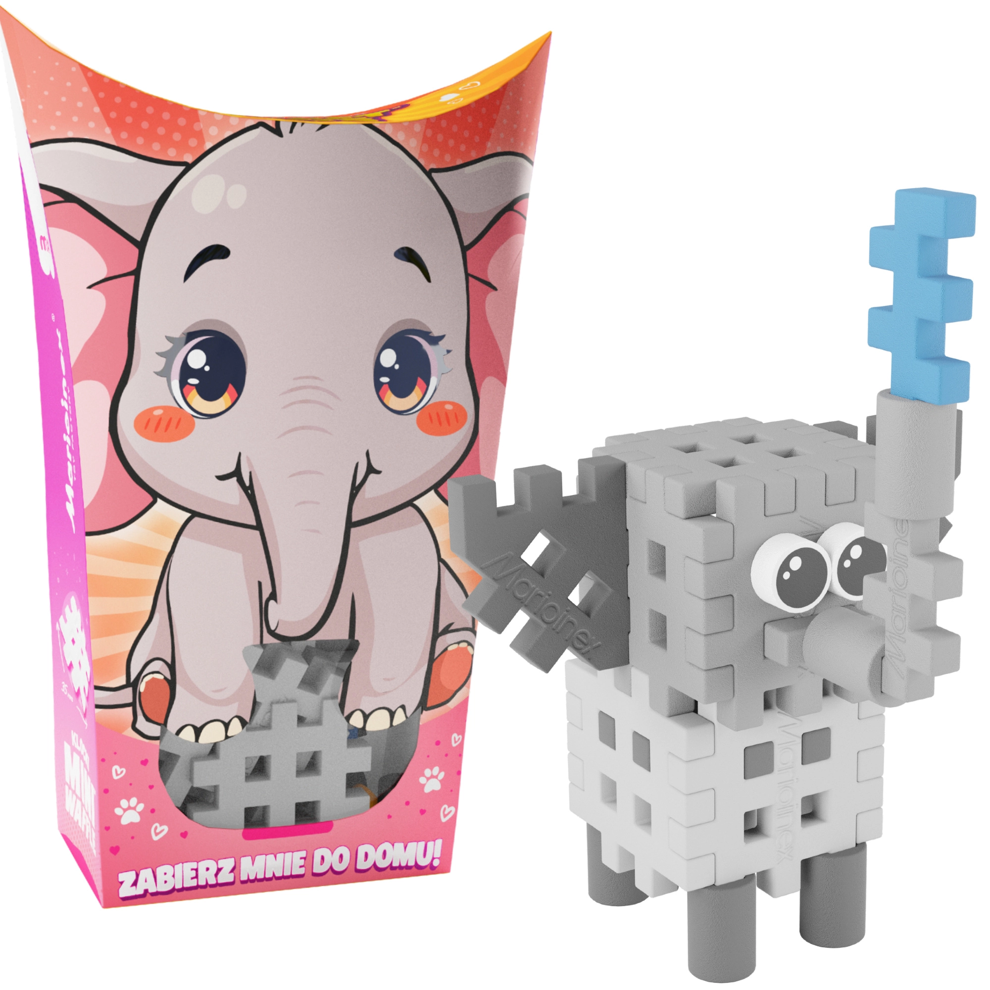 Stavebnice Mini Waffle Pocket Pets – slůně