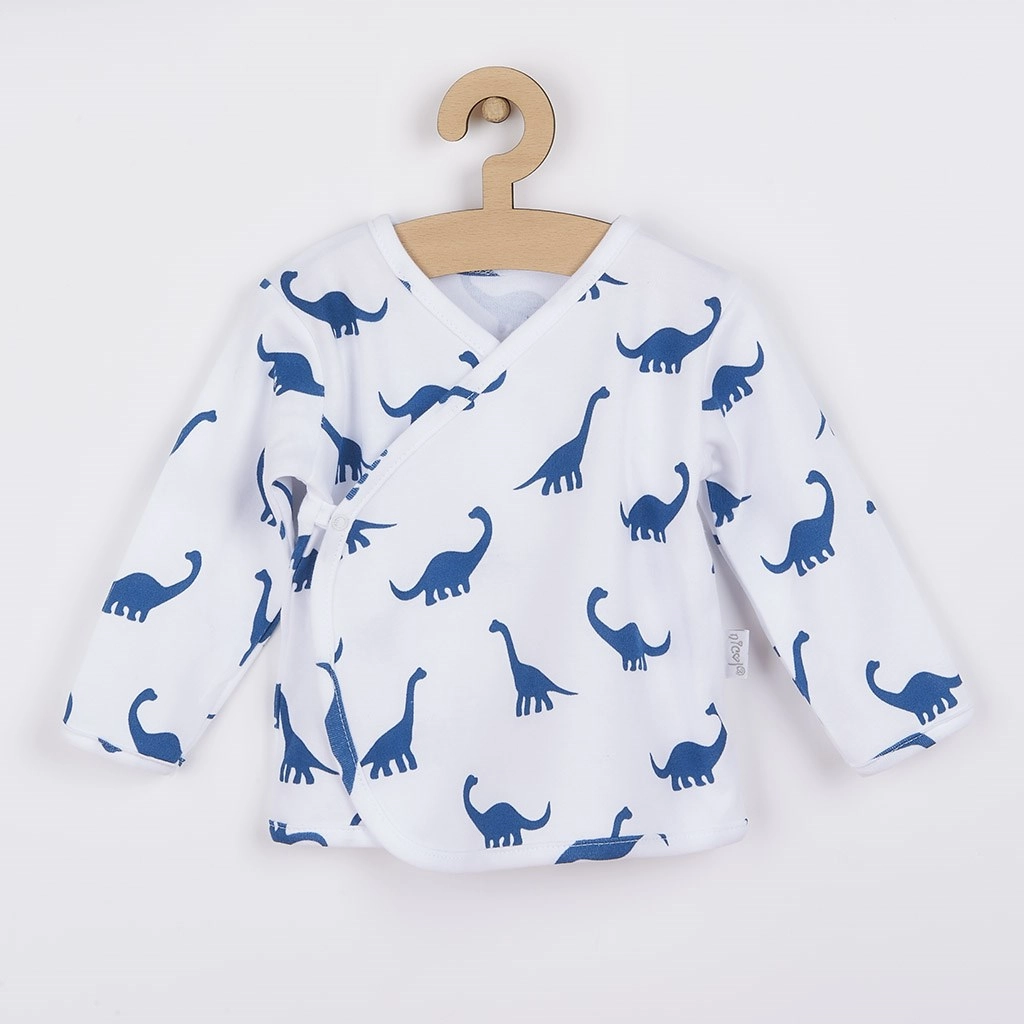 Kojenecká bavlněná košilka Nicol Ivo modrá, vel. 68 (4–6 měsíců)