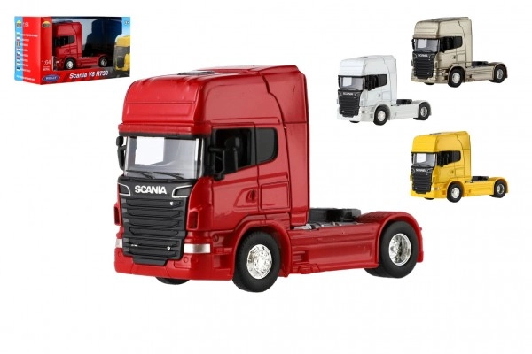 Levně Dromader Welly Auto kamion V8 R730 kov/plast 95cm na volný chod 4 barvy v krabičce 15x8x6cm
