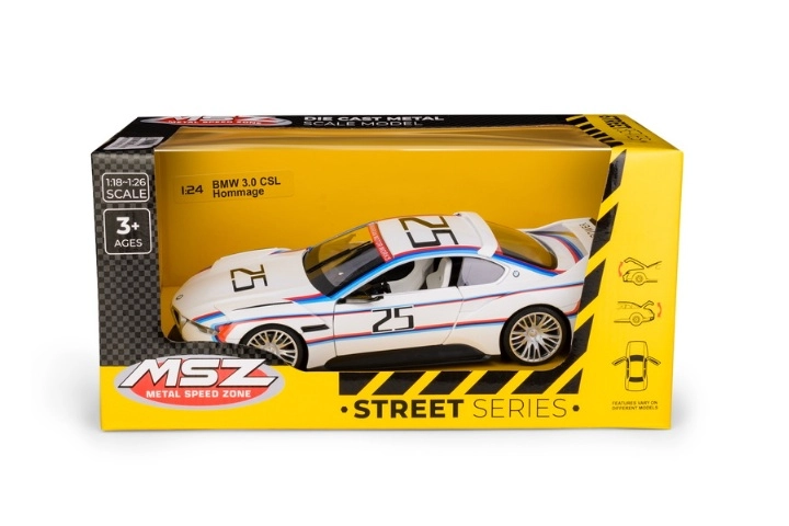 Sběratelský model MSZ BMW 3.0 CSL Hommage v měřítku 1:24 bílý
