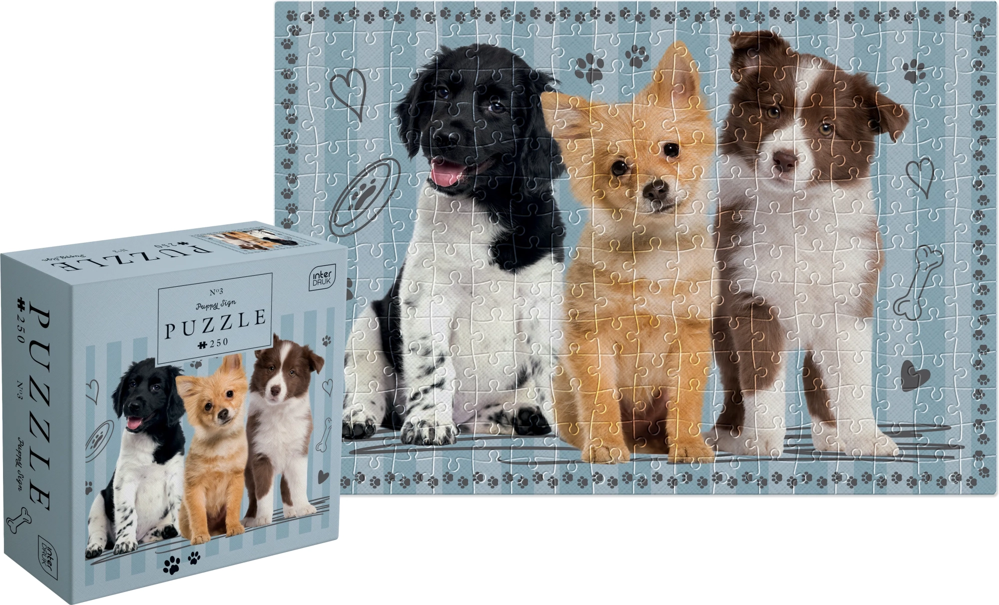 Puzzle Mláďata: štěňata 250 dílků