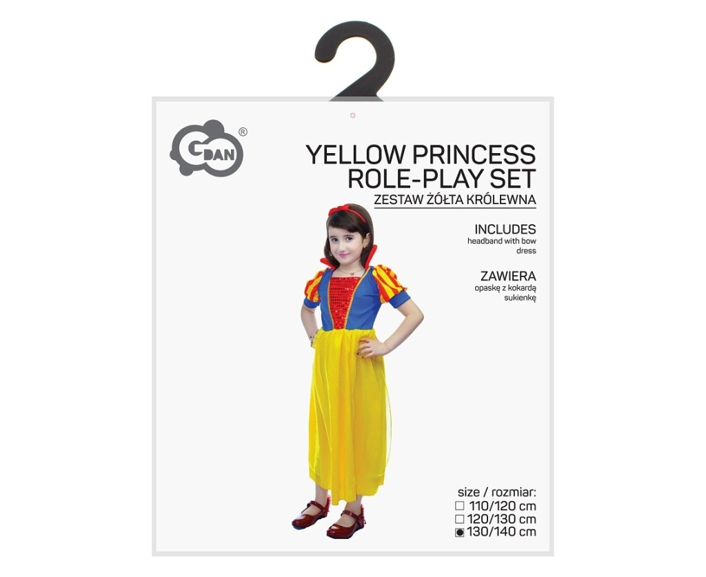 dětský kostým sněhurka s čelenkou