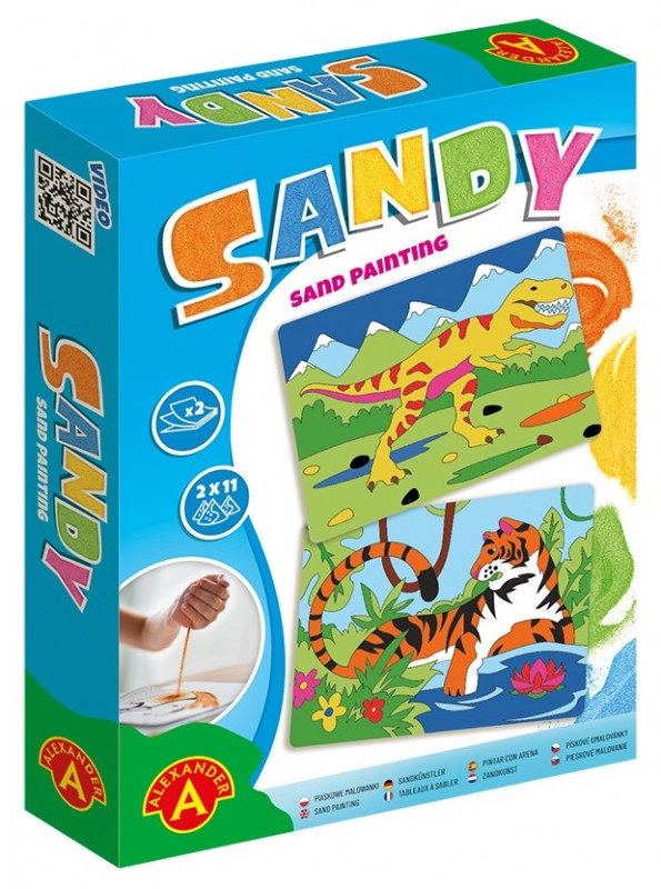 Pískové Malovánky - Tygr a T-Rex