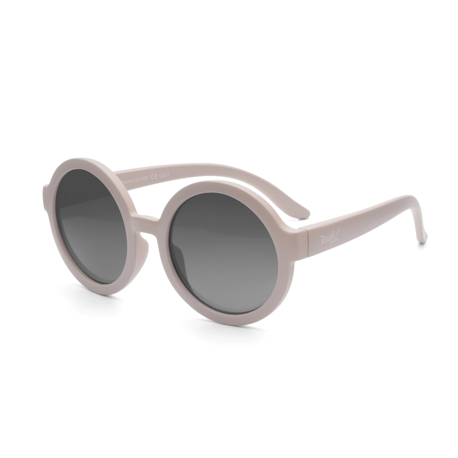 Dětské kulaté sluneční brýle Matte Warm Grey 4+