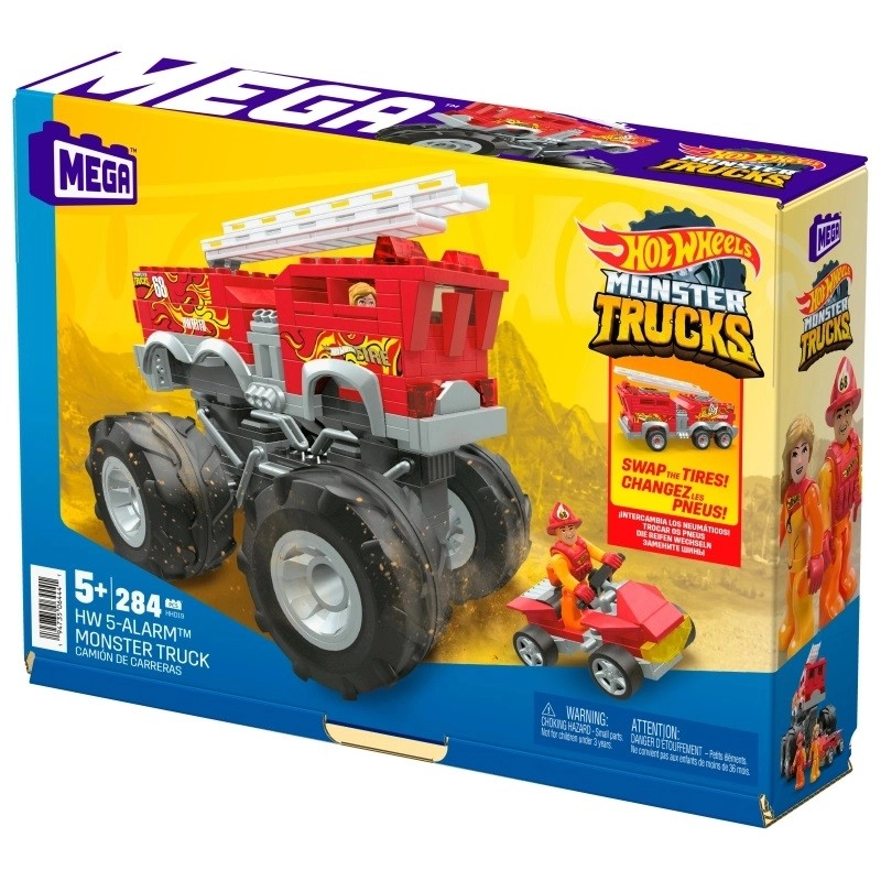 MEGA CONSTRUX Hot Wheels MONSTER TRUCK 5 ALARM