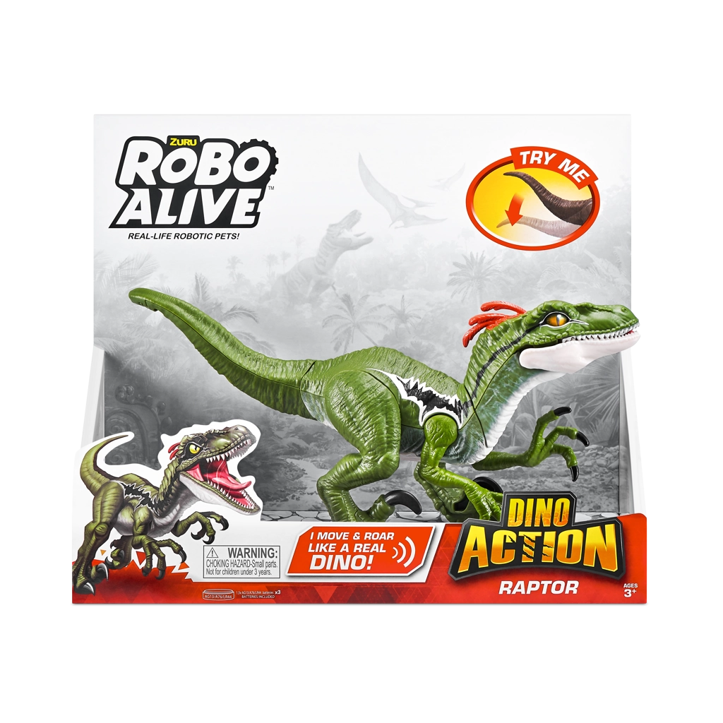 Levně Zuru Robo Alive Dino Action interaktivní figurka Raptor
