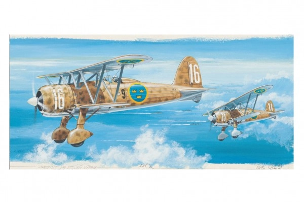 Směr letadlo Fiat CR 42 1:40