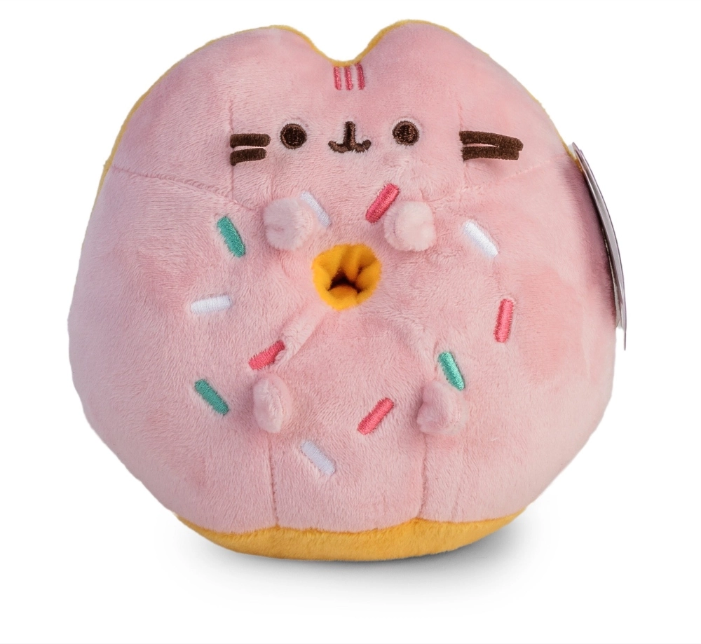 Pusheen růžový donut – plyšový polštářek 14 cm