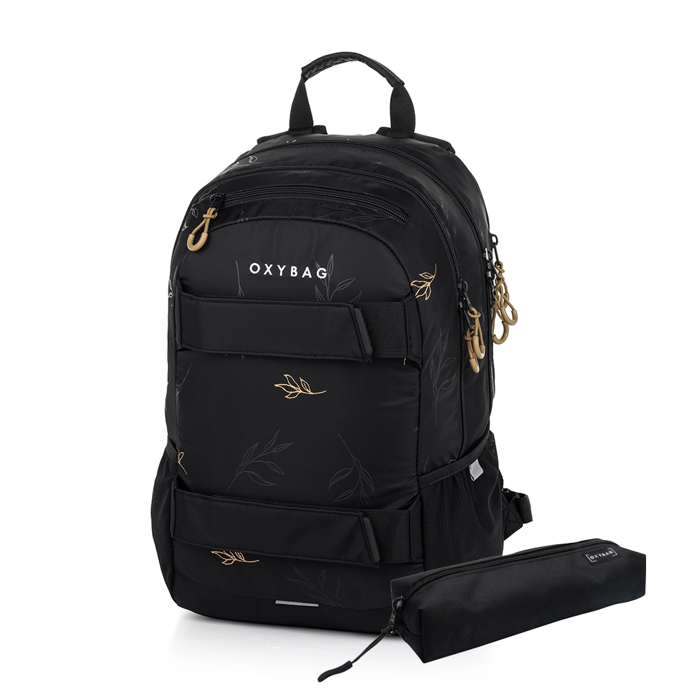 Oxybag Studentský batoh + etue OXY Sport Flowers