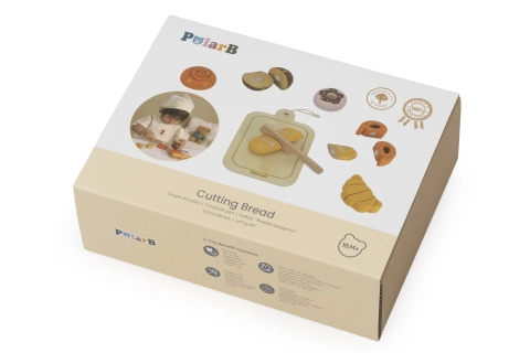 Dřevěná sada na krájení pečiva pro děti
