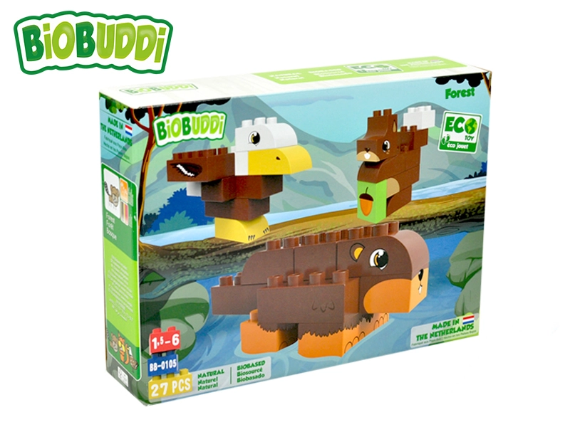 Levně BiOBUDDi stavebnice Wildlife Forest zvířátka v krabičce