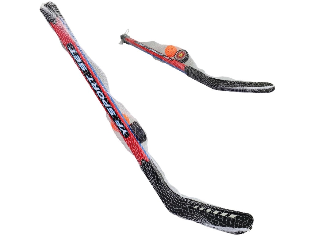 Hokejová sada pro děti s pukem a míčkem 90 cm