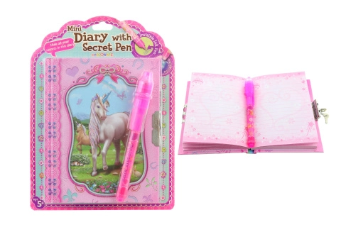 Tajný zápisník s jednorožcem a UV perem