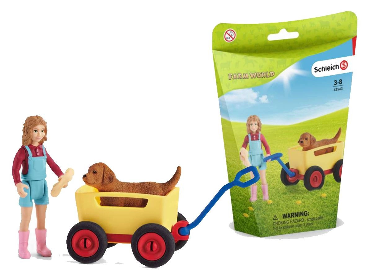 Levně Schleich 42543 Výlet s ručním vozíkem
