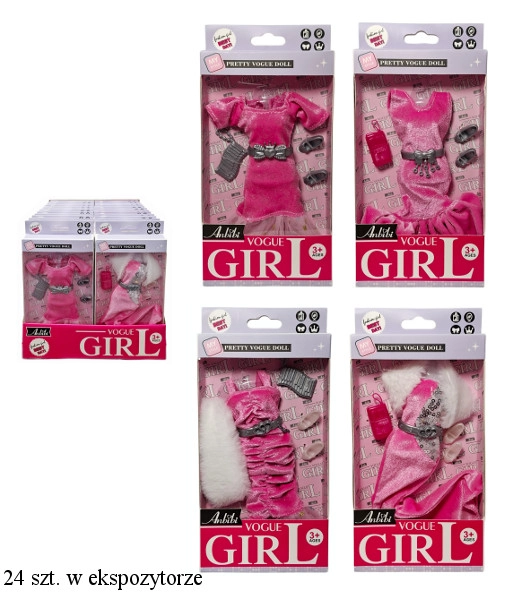 Doplňky pro panenku – sada oblečků a příslušenství