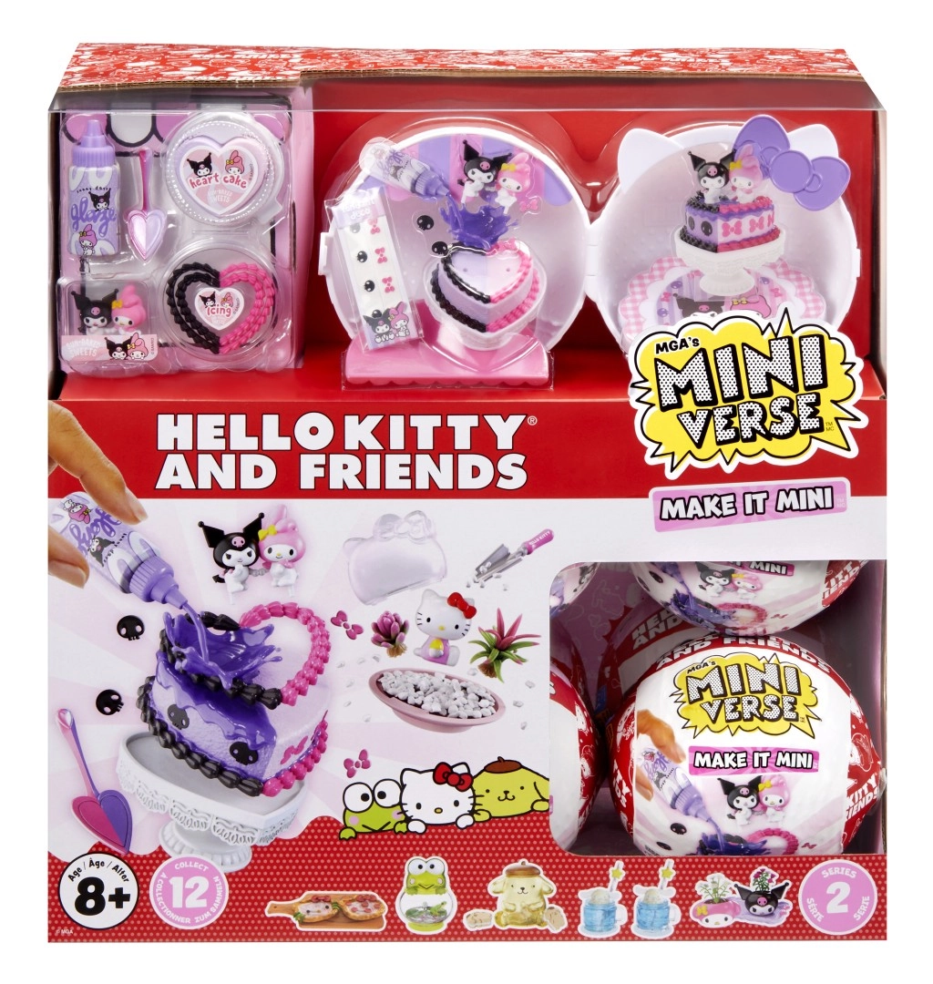 miniverse make it mini hello kitty a přátelé – série 2 kreativní mini set