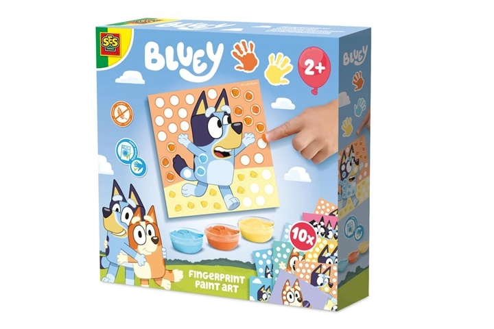 SES Bluey malování prstíky