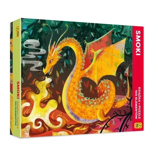 Kniha a puzzle Smoki 100 dílků