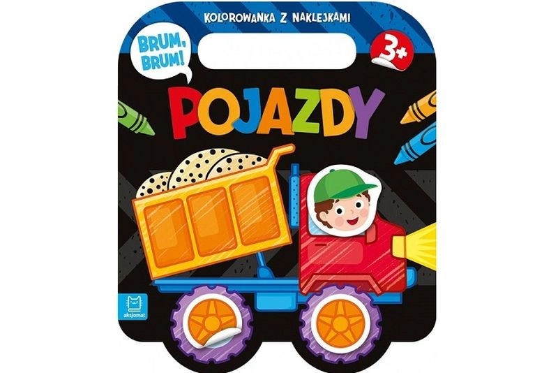 Brum, brum! Vozidla – omalovánka se samolepkami