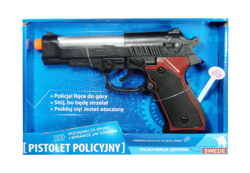 Policejní pistole s polským hlasovým modulem