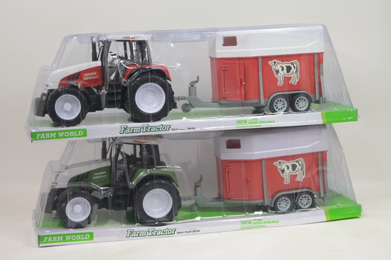 Velký traktor s přívěsem pro děti