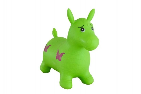 Levně Teddies hopsadlo kůň skákací gumový zelený 49x43x28cm v sáčku