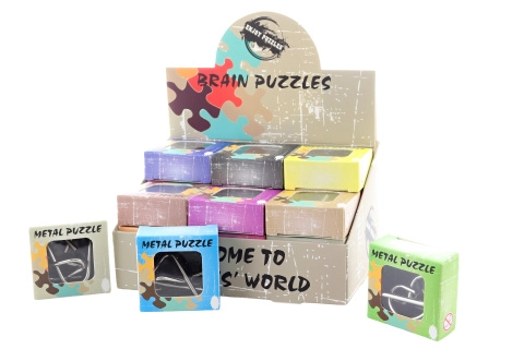 Kovový mini hlavolam do kapsy